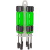 6pc metric nut driver set in small sizes (mini hex nut spinners). engineer dk-14 , Green