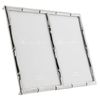 Lawrence Frames 4x6 Double Silver Metal Picture Frame with Bamboo Design