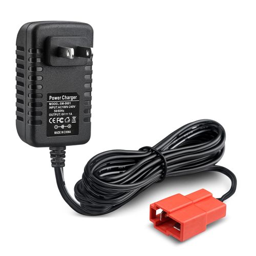 PAEKQ 6 Volt 1A Battery Charger for Kids Ride On Toys Cars Compatible with BMX X6, Kid TRAX GMC, Wal-Mart, Moto ATV Quad Electric Car Riding Toy Battery Power Adapter Square Plug
