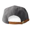 Accessoryo Unisex Ultimate Grey Felt Five Panel Cap with Brown Peak