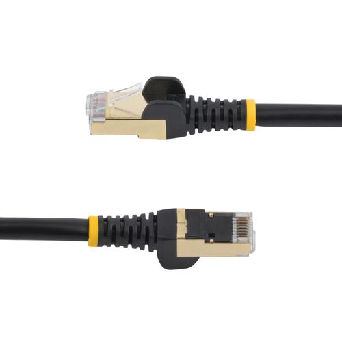 StarTech.com 20ft CAT6a Ethernet Cable - 10 Gigabit Category 6a Shielded Snagless 100W PoE Patch Cord - 10Gb Black UL Certified Wiring/TIA - CAT6a Ethernet Cable delivers 10 Gigabit connection free of