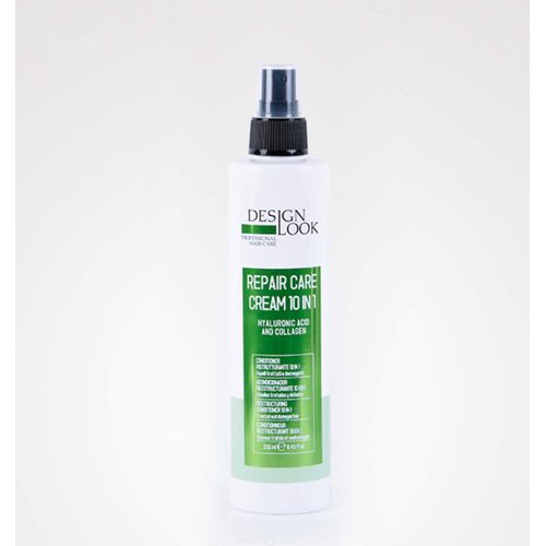 DESIGN LOOK Crema RISTRUTTURANTE 10 in 1 Acido IALURONICO E COLLAGENE Repair Care, Nero, Estandar
