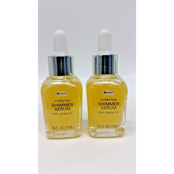 ( LOT 2 ) Hydrating-Shimmer Serum with JOJOBA OIL 0.5 oz (15 mL) Each Brand New