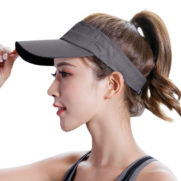 FakeFace Sonnenhut Visor Tennis Cap Bandana Cap Faltbar Sommerhut Sonnenschild Schirmkappe Anti-UV Schnelltrocknend Mesh Baseball Cap Kappe Outdoor Sport Hut für Männer Frauen