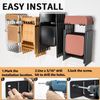 Folding Chair Storage Rack Wall Mount - 2 Pack 240 LBS Capacity