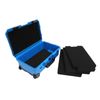 Gdrasuya10 22" Waterproof Case Protective Roller Camera Hard Case Shell Water And Shock Resistant W/Foam Storage Case Camera (Blue)