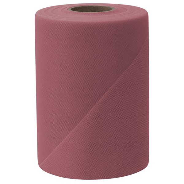 Falk Fabrics Tulle Spool, 6-Inch by 100-Yard, Dusty Rose