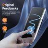 LK 2+2 Pack for Google Pixel 7a Screen Protector with 2 Pack Camera Lens Protector Fingerprint Unlock Compatible 9H Tempered