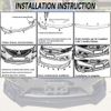 Front Bumper Lip Spoiler Splitter Glossy Black + 86.6'' Side Skirts For AUDI