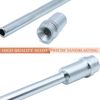 Hxszk Extended 7.5-Inch Sandblaster Nozzle - Durable Abrasive Blaster Nozzle Tips for Precision Blasting (Silver, 1 Pack)
