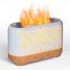 Earnest Living Essential Oil Diffuser Classic Flame Diffuser 200ml Timers Night Lights and Auto Off Function Home Office Humidifier Aromatherapy Diffusers for Essential Oils White