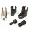 5pc Oxygen Sensor Socket O2 Thread Chaser Install Offset Wrench Vacuum M12 M18