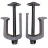 (2 Pack) Easy Mount - Truck Tool Box Clamps - Aluminum Tie Downs