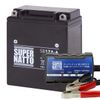 Motorcycle Battery SB12A-A Set, Compatible with YB12A-A, Voltics SUPRE NATTO