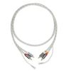 Pro-Ject Connect it RCA E, Semi-balanced phono interconnect cable with earth leads, 123cm