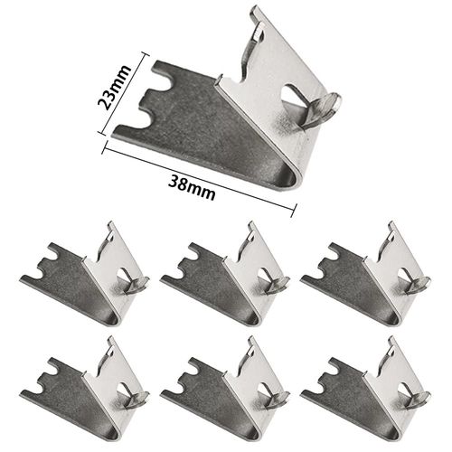 6 Pcs Freezer Shelf Clip Freezer Shelf Brackets Stainless Steel Durable Fridge Shelves Refrigerator Accessories Suitable for Refrigerator Freezer