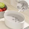 Fruit and Vegetable Washing Machine, Multifunctional Electric Vegetable Washing Basket with Double Layer for Kitchen (Second Generation White)