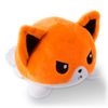 TeeTurtle - The Original Reversible Fox Plushie - Orange - Cute Sensory Fidget Stuffed Animals That Show Your Mood