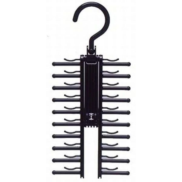 Shinko Hanger Neck Tie Hanger Cross "F-Fit" Black