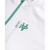 Varsity Pickle Men's Performance Quarter Zip Pullover Sweatshirt, Light Grey/Green, XL