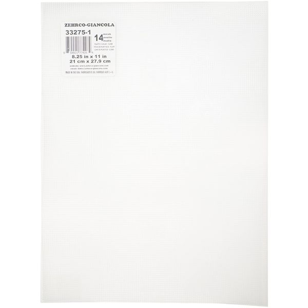 Darice 33275-1 Perforated plastic canvas, 21.5 x 27.9 cm, Transparent, 1 unit