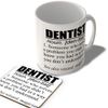 McMug - Dentist Definition - Mug and Coaster Set, Ceramic, 11fl.oz.