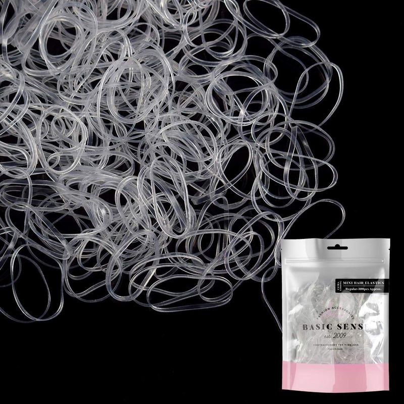 EXTRA STRONG 300 Mini Hair Rubber Elastics Multi Pack for Kids Stretchy ...