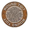 Round Tuit - Funny Round Wooden Coaster