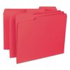 Smead Interior File Folder, 1/3-Cut Tab, Letter Size, Red, 100 per Box (10267)