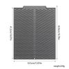 Universal Silicone Dish Drying Mat, Easy Clean Draining Board - Large Grey Sink Mat for Kitchen Counter