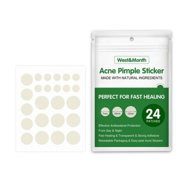 120pcs/box Acne Wart Remover Patch Hydrocolloid Gel Anti Infection Invisible Skin Tag Sticker Face Care