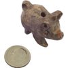 Focal Bead, Hand Carved Soapstone (Coated) Walking Pig - 1pc