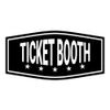 Fancy Ticket Booth Sign (Black) - Large