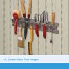 Suncast 2' Wall Mount Tool Organizer for Hanging Lawn and Garden Tools, 30 lb. Weight Capacity, Gray, Made in the USA