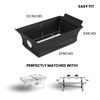 Chafing Dish Wind Guards with Menu Display | Handle Covered Chafer Windguard | Fitted & Washable, Elegant & Functional Catering Accessory | 2 Pack (Black)