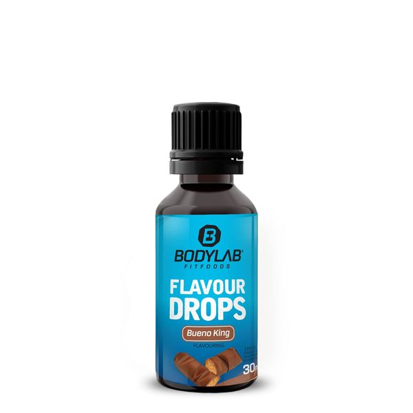 Bodylab24 Flavour Drops 30 ml Bueno King, Calorie Free, Sugar Free & Fat-free Aroma Drops, Flavdrops for Sweetening Food, Coffee Syrup, Flavour Drops without Artificial Colours