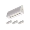 ledscom.de 4 LED Wall Light/Staircase Light SEGIN for Outdoors, IP54, Flat, Downlight matt, Angular, 3.8 W, 265lm, Warm White