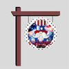 Patriotic Uncle Sam Gnome Sign or Door Hanger
