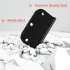 42 Pack Rounded Matte Black Door Hinges 3.5 Inch with 5/8" Radius Corner, Interi