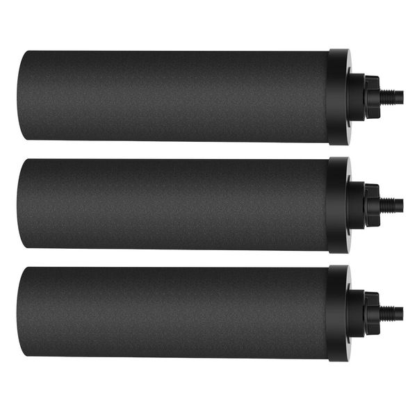 3pack Black Replacement for Gravity Filter System,Activated Carbon Water Filters