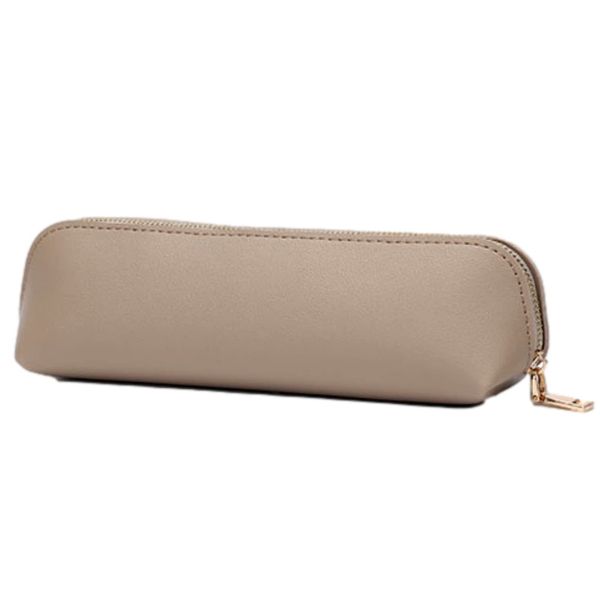 Copeflap Pencil Case, Slim Pencil Case, Simple, Buddy Pen Pouch, Mini, Solid Color, Khaki, Simple