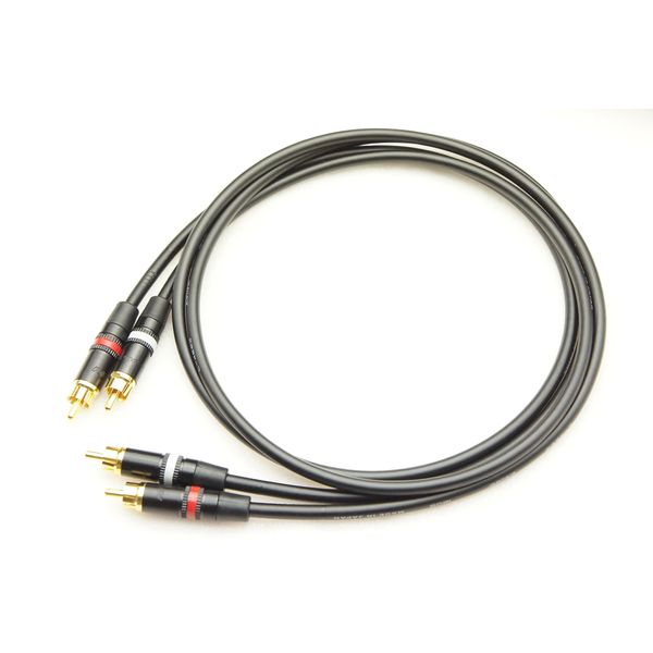 CANARE L-4E6S Red White Line 2 Pair RCA Cable (3.3 ft (1 m)