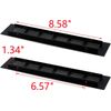 4Pcs Air Vent Cover Black Louvered Ventilation Grille Aluminum Rectangle Return 