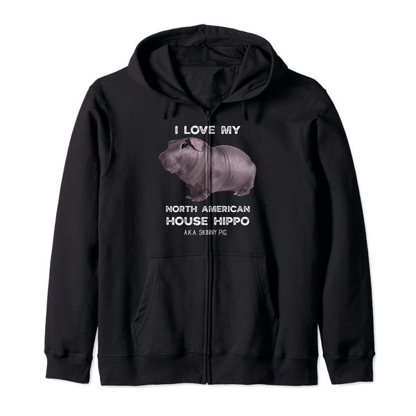 I love my House Hippo Skinny Pig Owners Kapuzenjacke