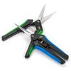Hydroponic 2Pack Microtip Straight blade/Curved Blade Flower Leaf Trimmer Pruning Shears by Yieldcropper