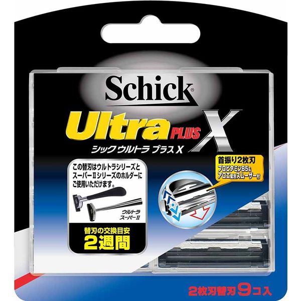 Schick Ultra Plus X 2-blade spare blade (9 pieces)