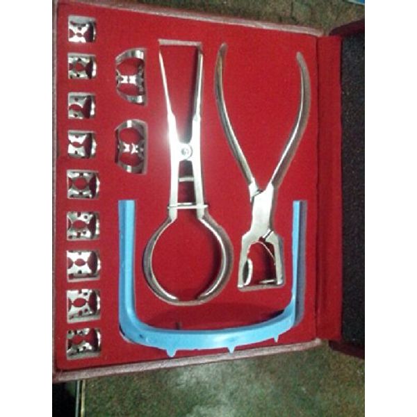 Dental Dentist Rubber Dam Kit, Complete Set in Safety Casing