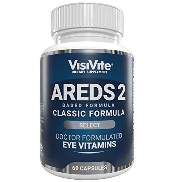 AREDS 2 Select Eye Vitamins for Macular Support - Vitamins for Eyes with Zeaxanthin Plus Lutein Macular Supplement - Premium Macular Health Formula - Eye Supplements for Adults - 60 Capsules