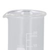 Experiment Cups,Borosilicate Glass Thickened Wall 25mL Beaker Set Multifunctional with Scale Mark for Laboratory for Kitchen