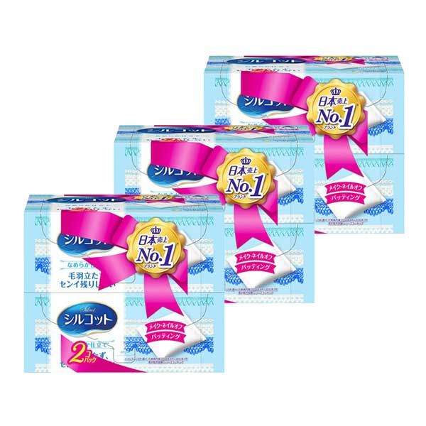 5x points during marathon 3 sets Unicharm Silcot smooth finish 82 sheets x 2 packs<br> Recommended cotton, makeup products, makeup remover, nail remover, wipe, patting, skin care, makeup, long-selling